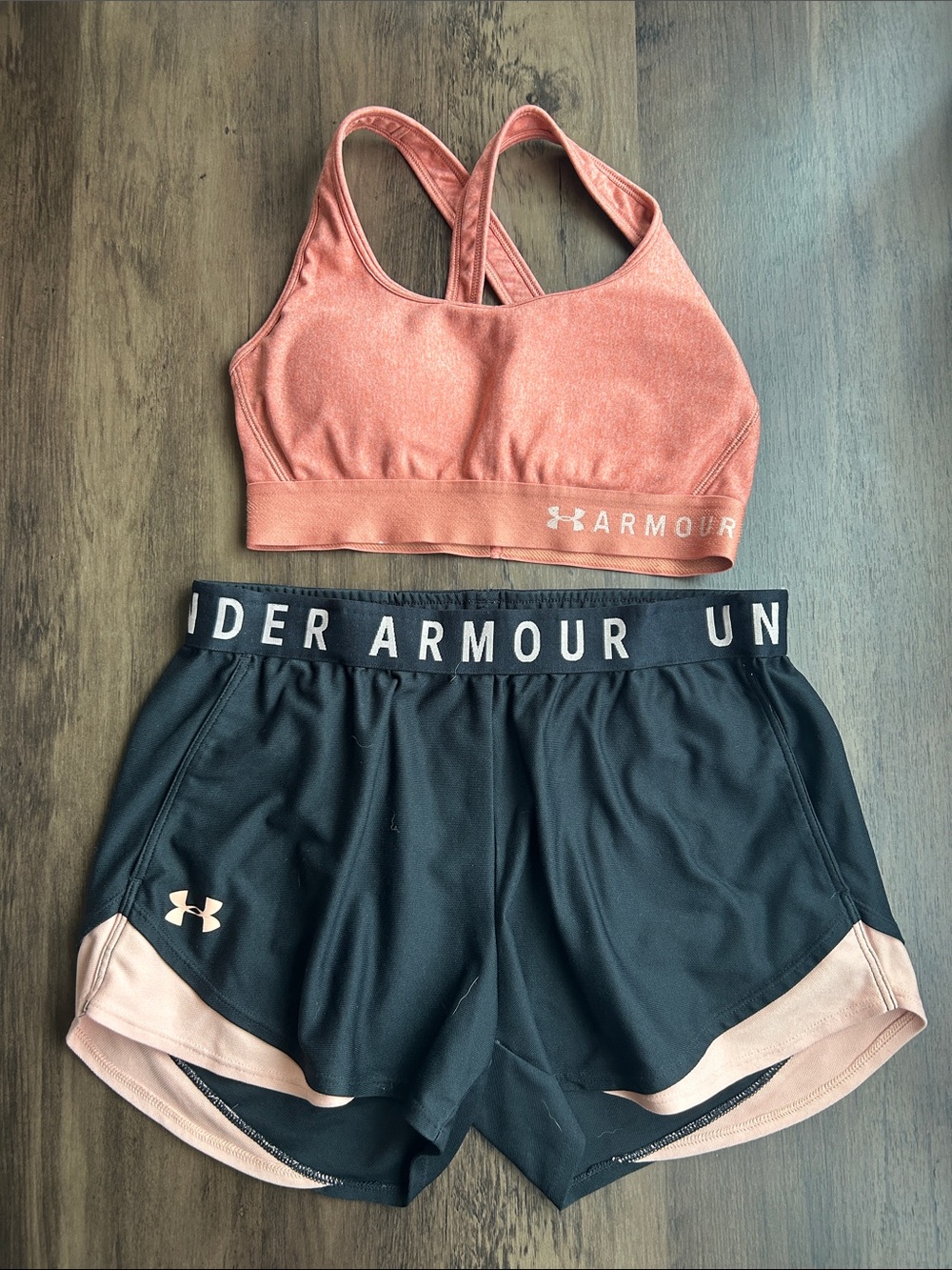 Under Armour Sports Bra and Shorts